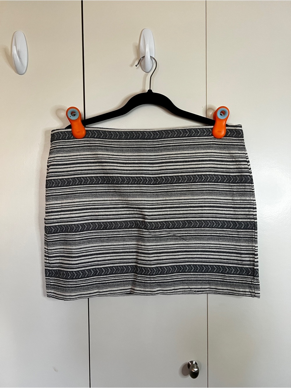 GAP Navy and White Striped Mini Skirt